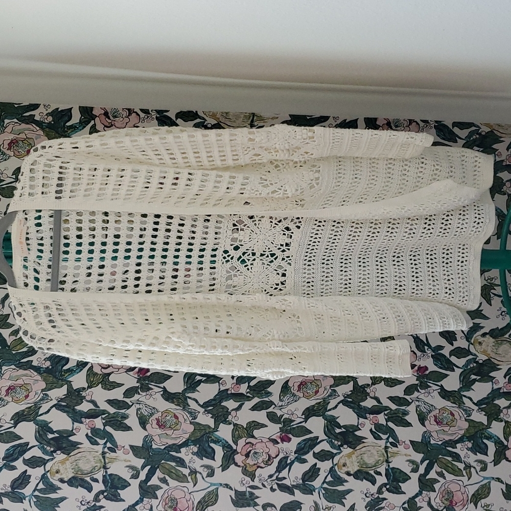 Tory Burch crochet cardigan size xs